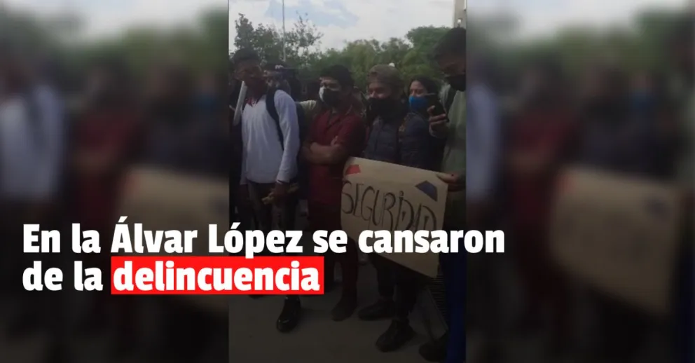 Los estudiantes de la escuela Álvar López reclamaron por los constantes robos