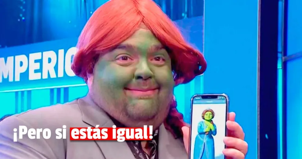 El sanjuanino Darío Barassi se disfrazó de la princesa Fiona y es furor en las redes